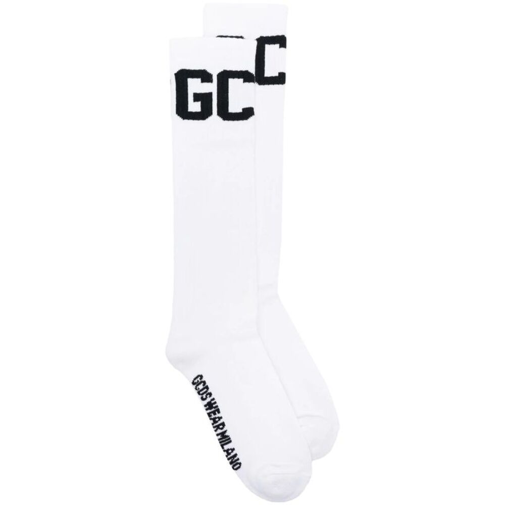 Gcds Men Intarsia Knit Mid-Calf Socks